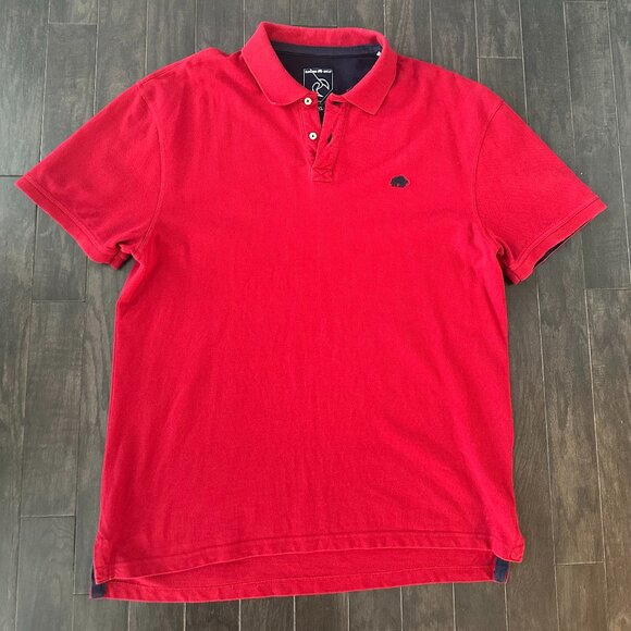 Red Raging Bull XXL Men's Polo Shirt  100% Cotton  *Rare in the US!* - Picture 1 of 10